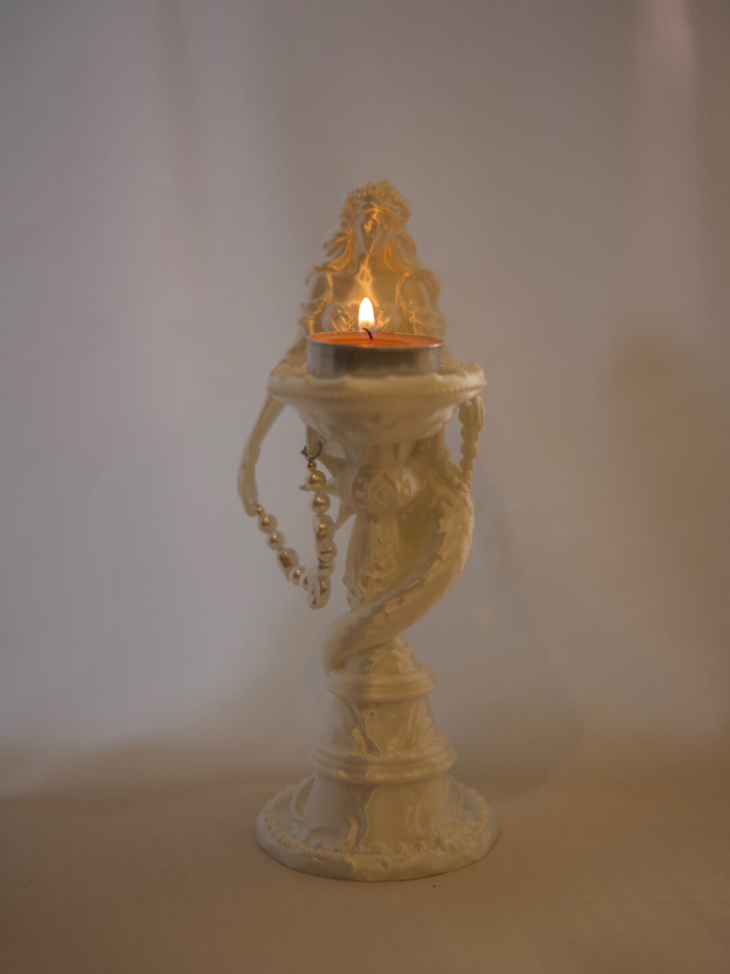 Vintage Mermaid Scented Candle Holder,Lumivault.