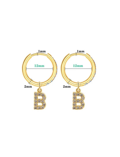 Letter Earrings