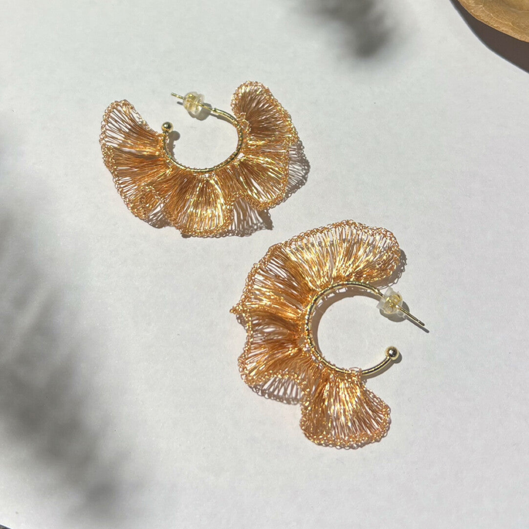 Woven Poetry Earrings,Lumivault.