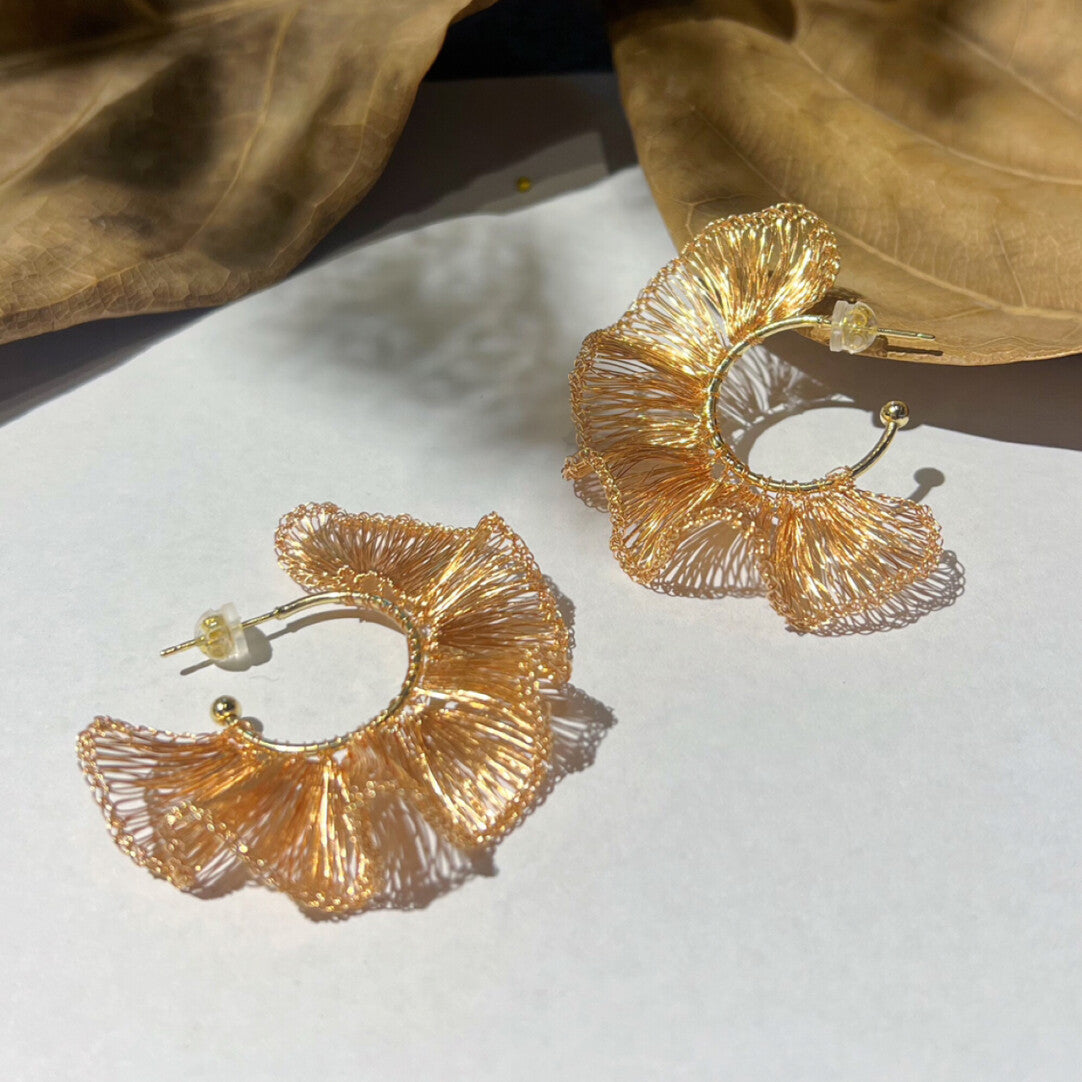 Woven Poetry Earrings,Lumivault.