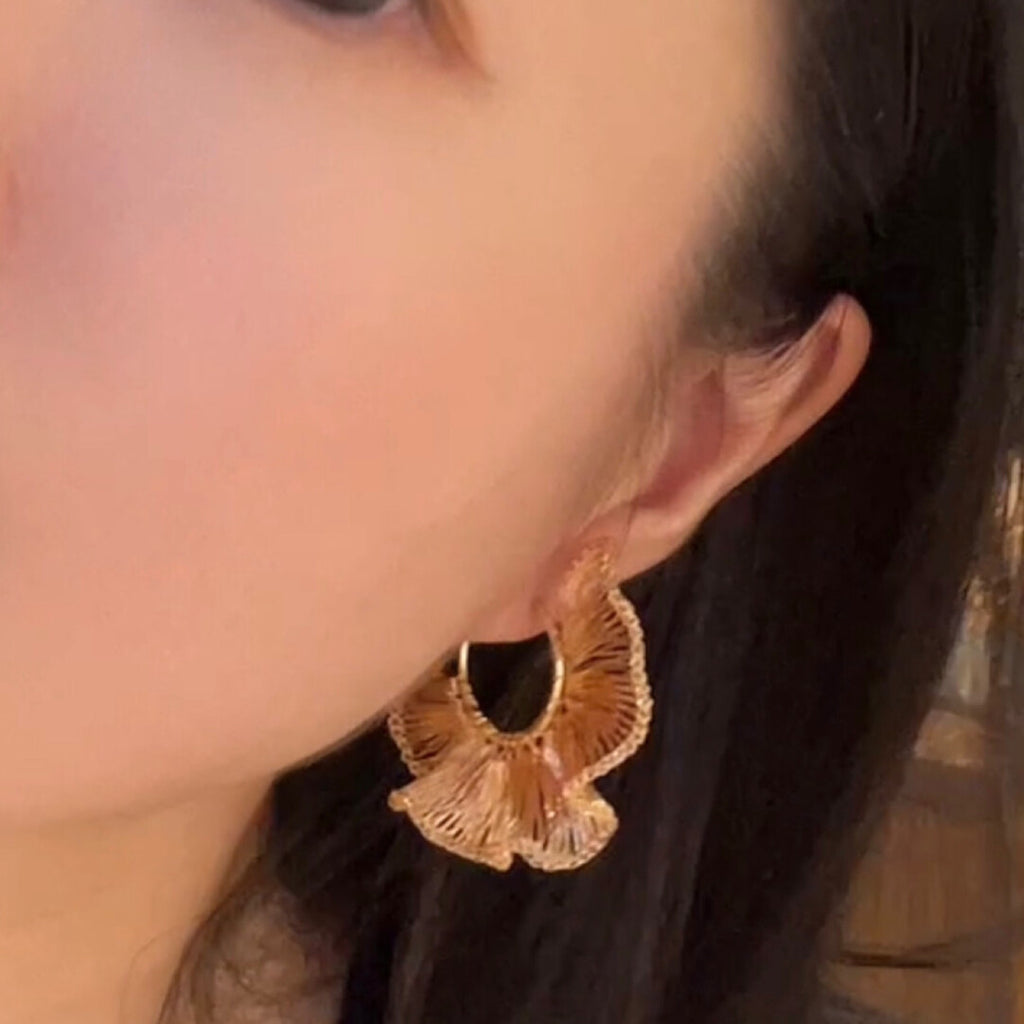 Woven Poetry Earrings,Lumivault.