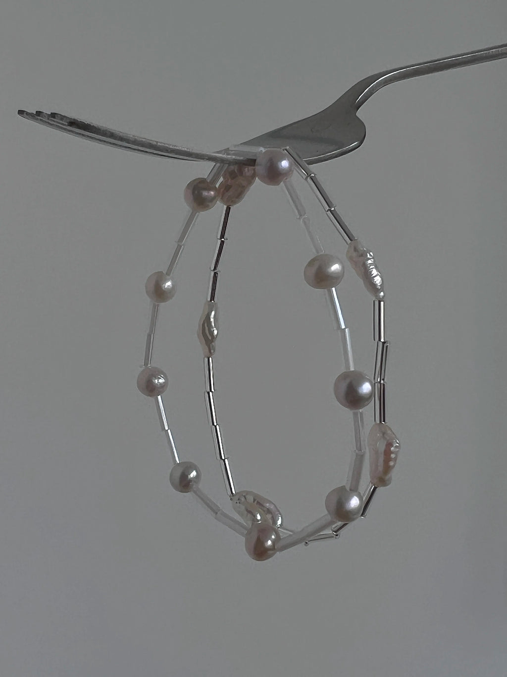 Handmade Pearl Stacked Beaded Bracelet,Lumivault.