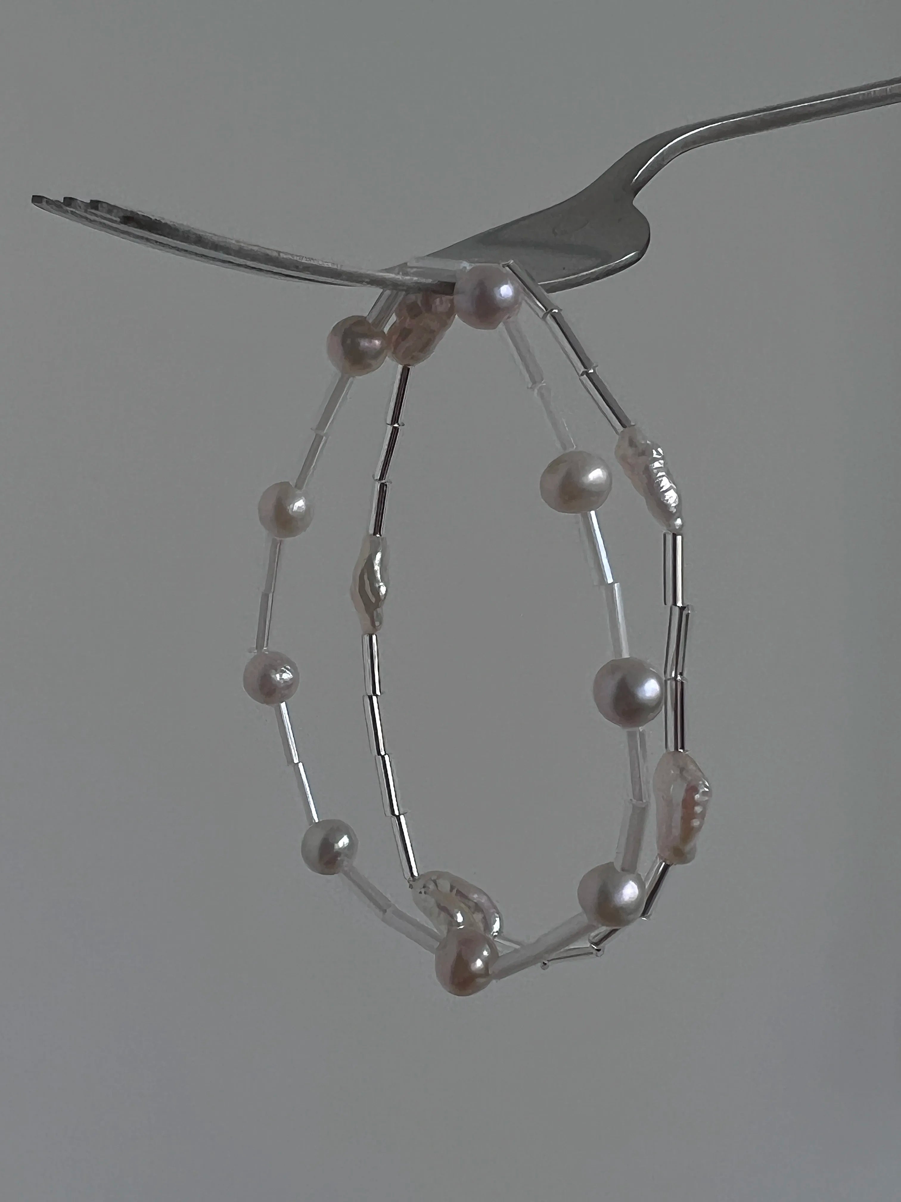 Handmade Pearl Stacked Beaded Bracelet,Lumivault.