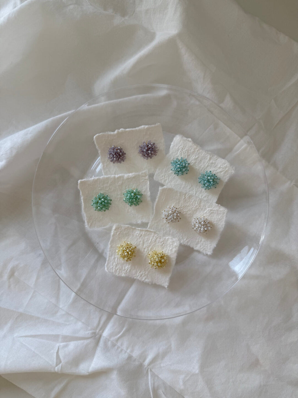 Colorful Flower Beaded Earrings - Lumivault