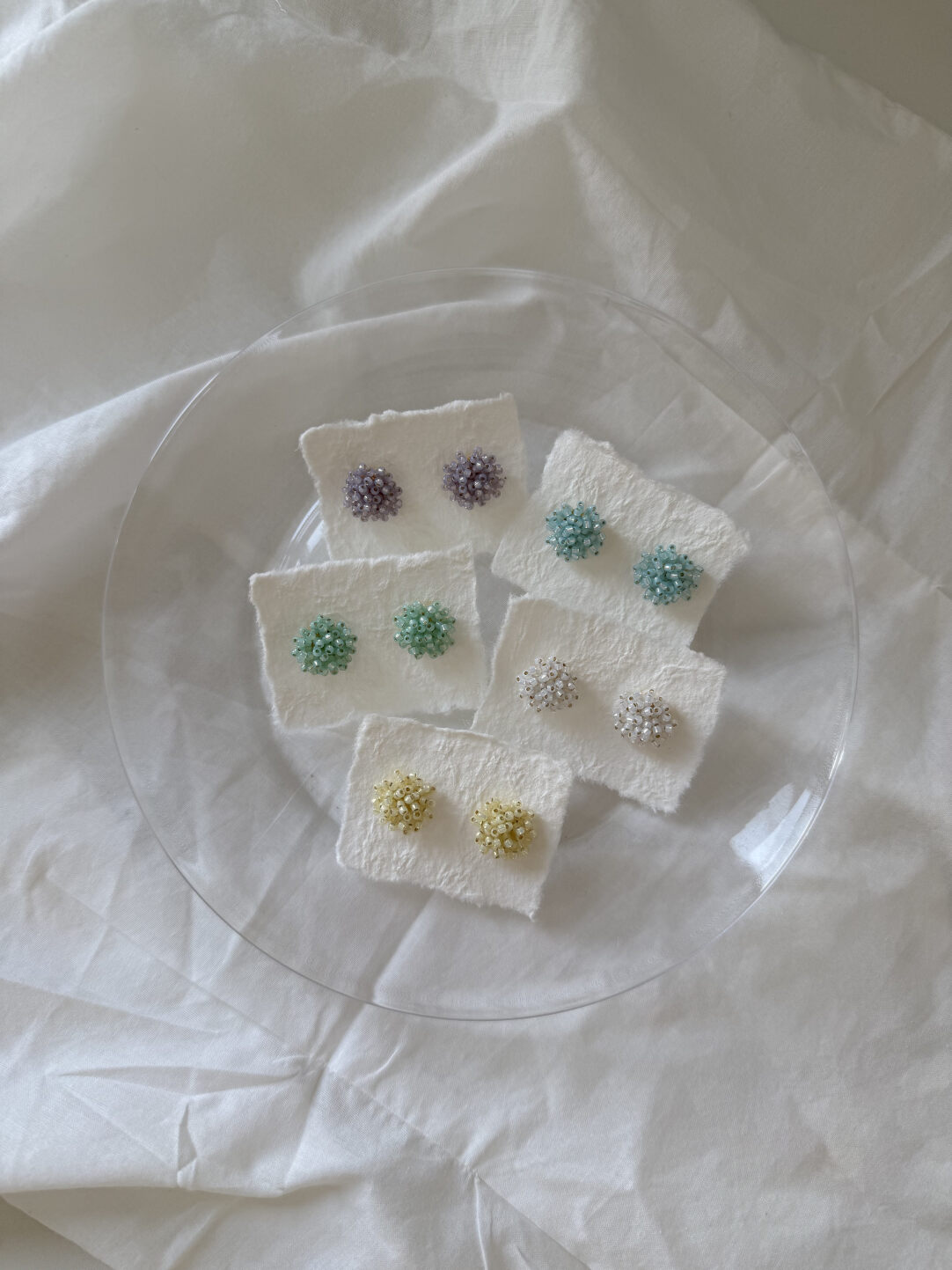 Colorful Flower Beaded Earrings - Lumivault