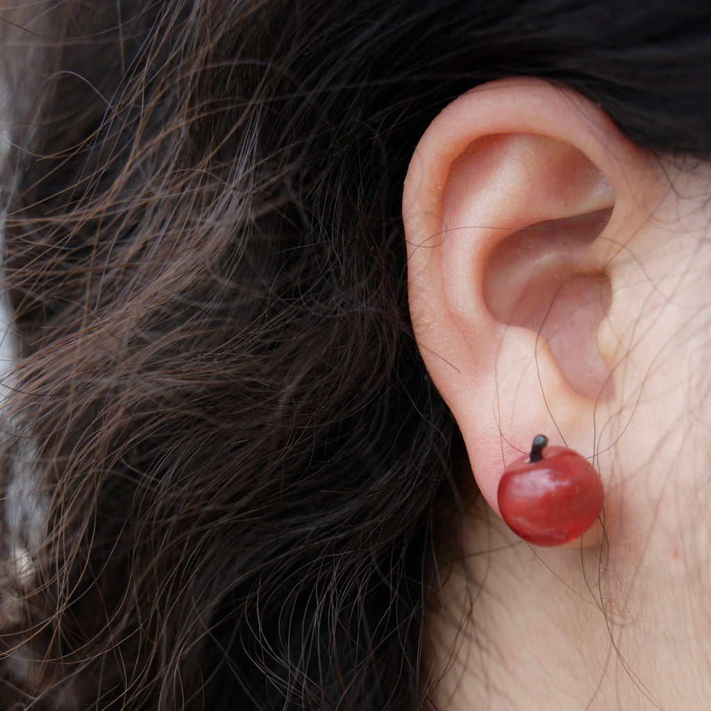 Apple Joy Glass Earrings,Lumivault.