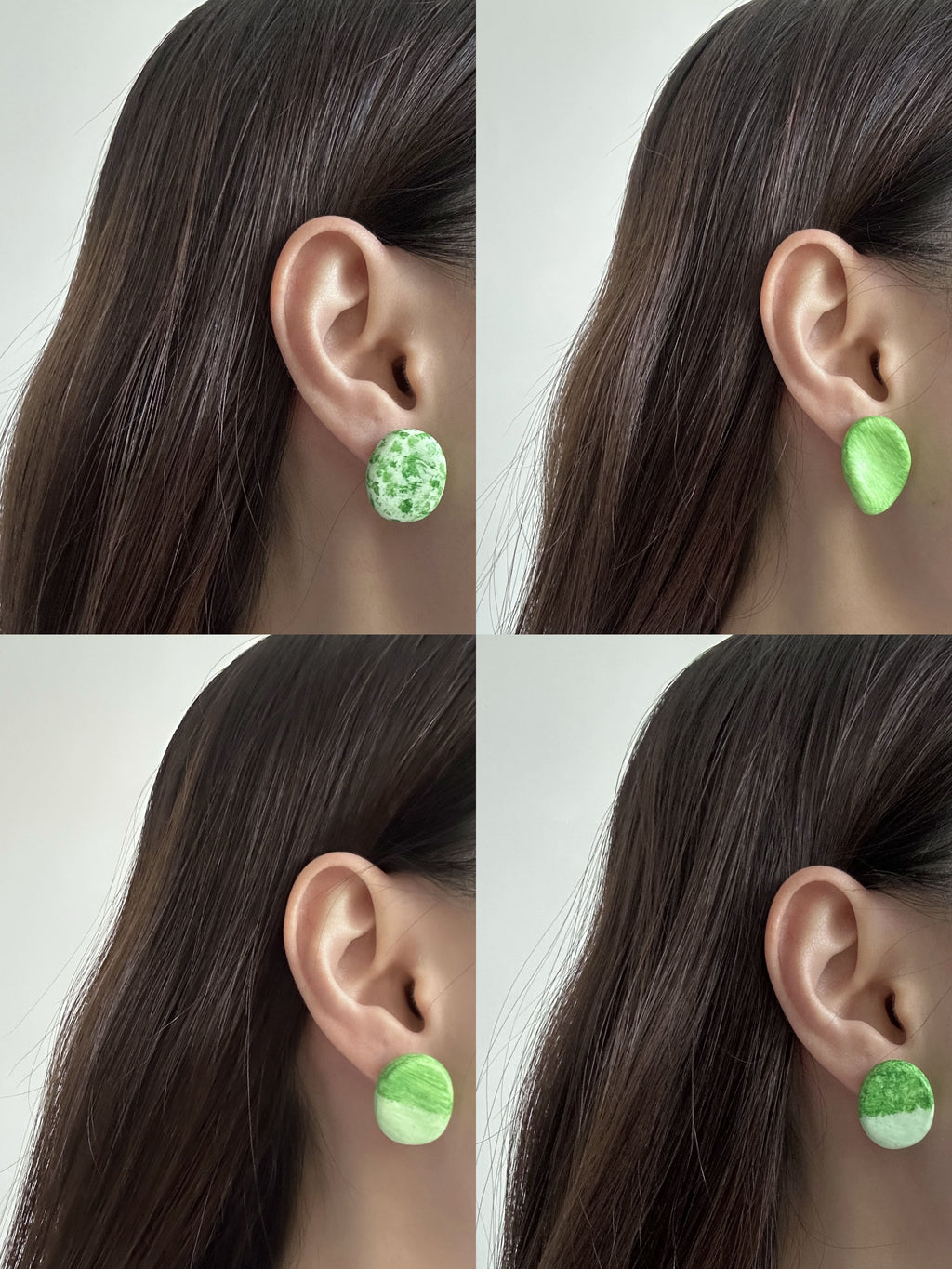 Moss Traces Earrings,Lumivault.