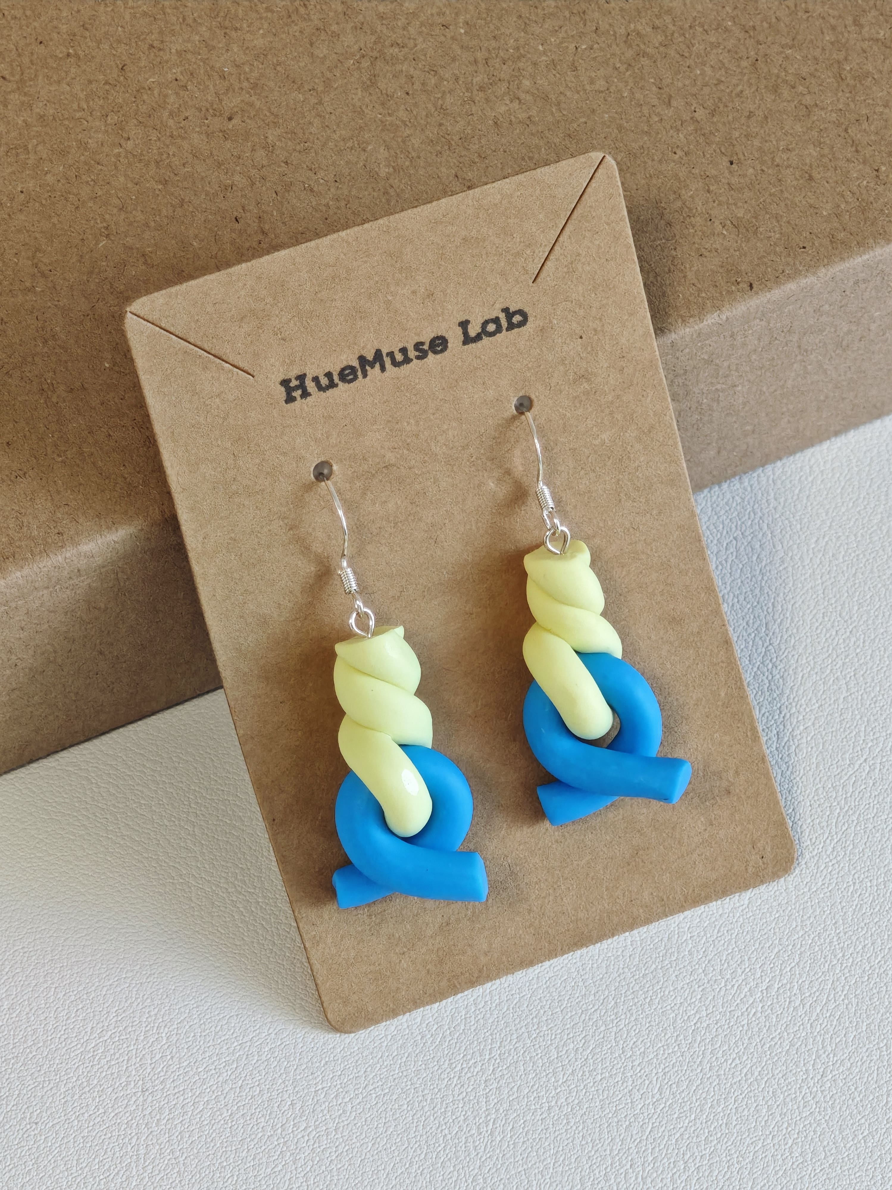 Sun & Sky Knot Earrings,Lumivault.