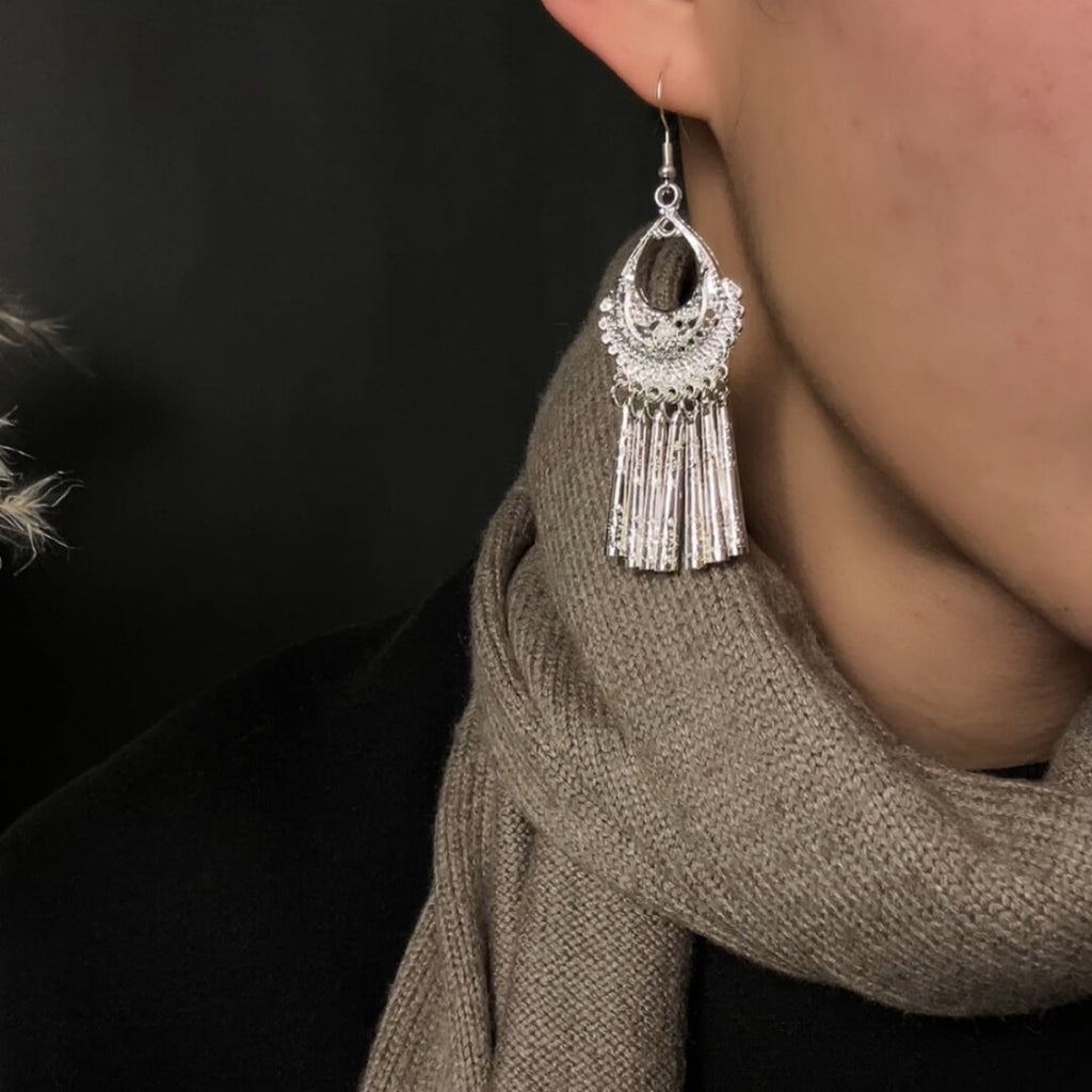 Tribal Bell Collar Earrings,Lumivault.