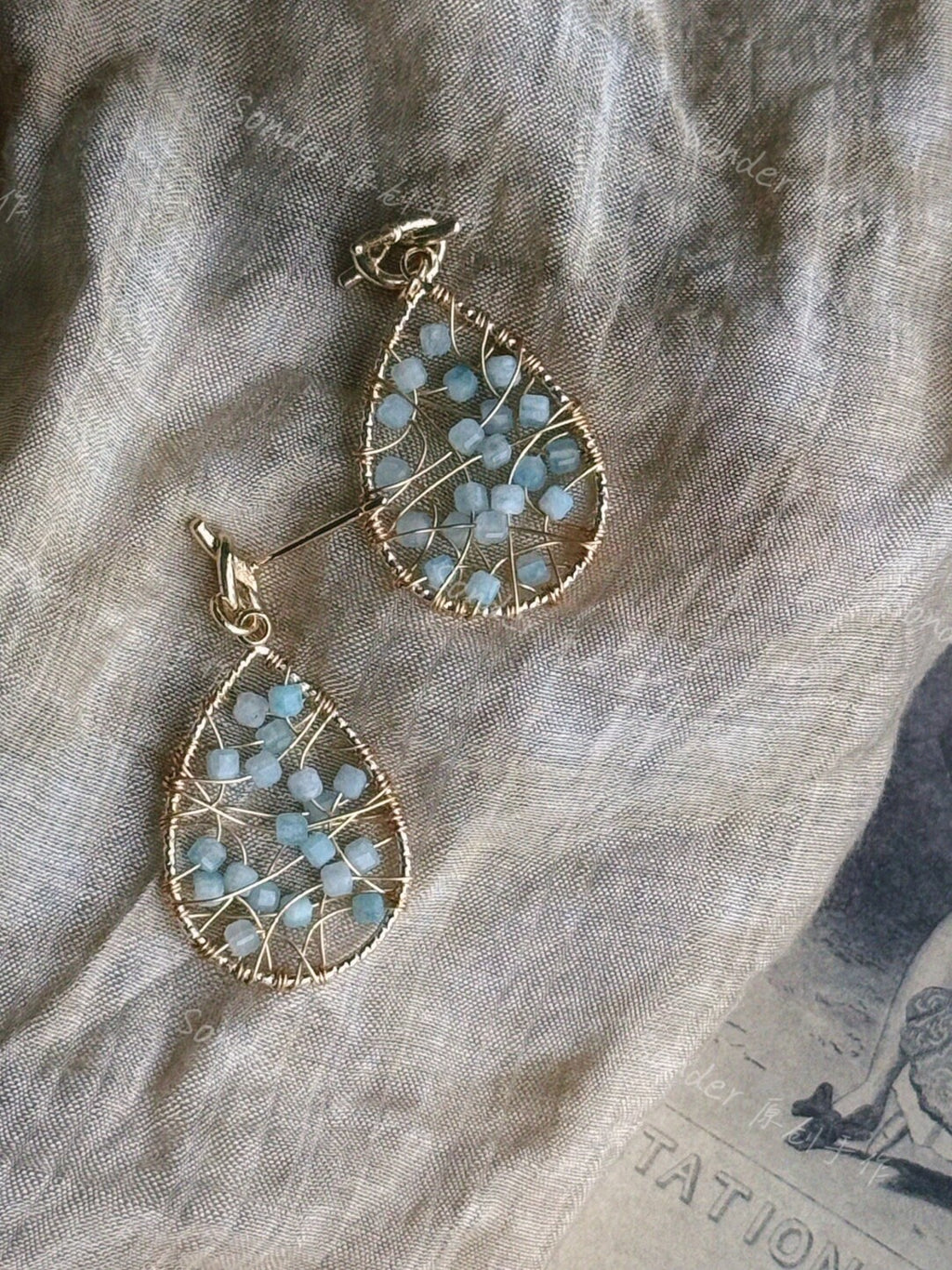 Sky River Earrings,Lumivault.