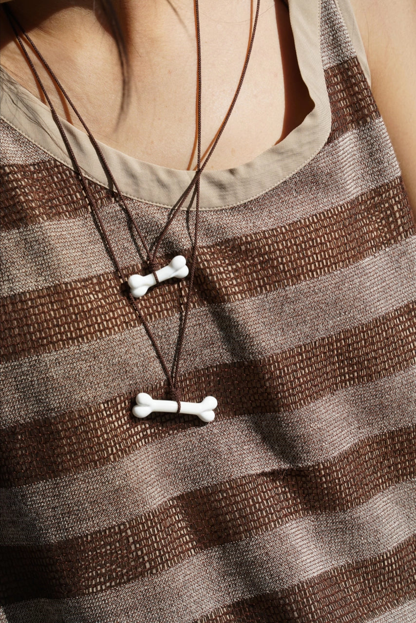 Pup's Bone Glass Necklace