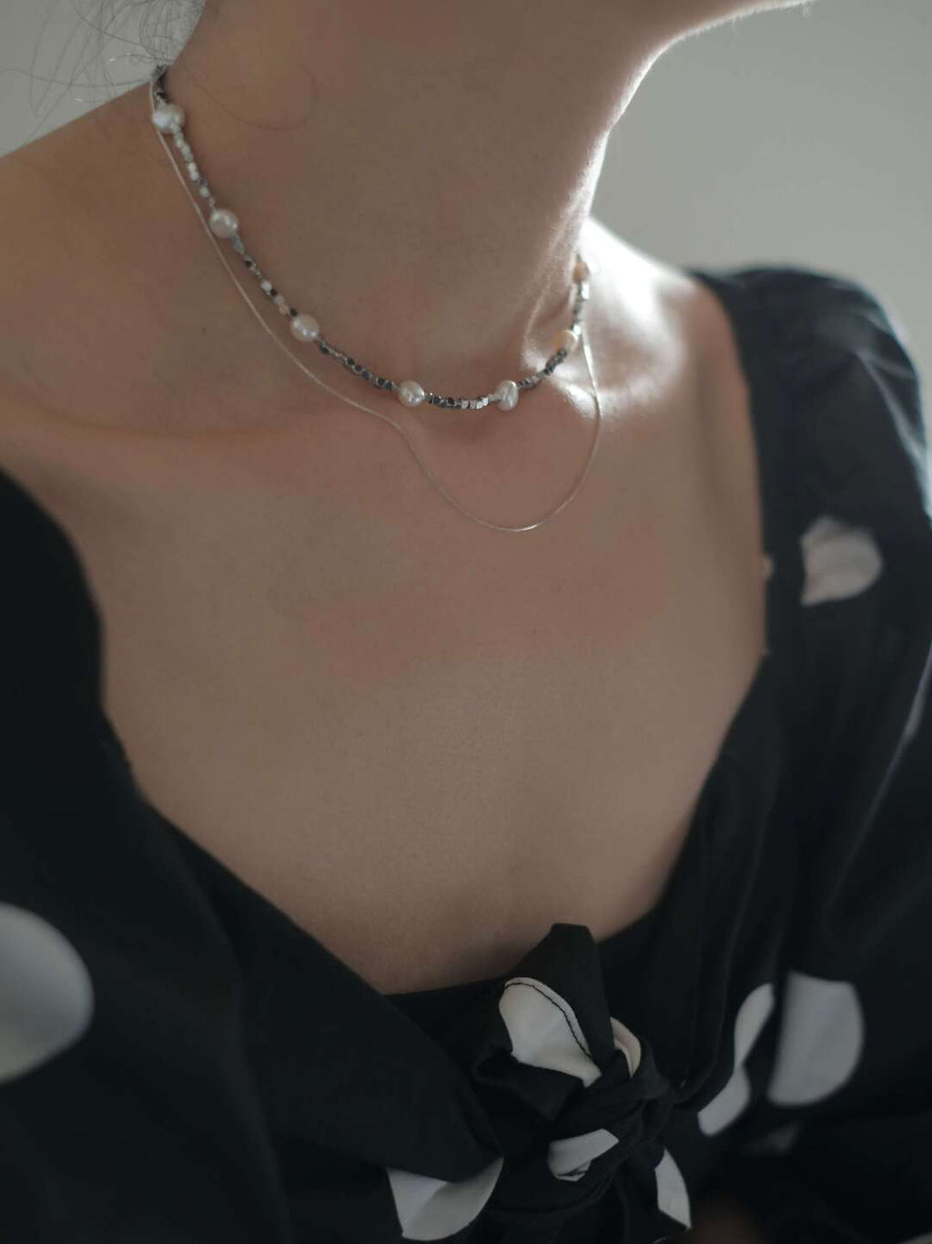 Floating World Baroque Pearl Beaded Necklace,Lumivault.
