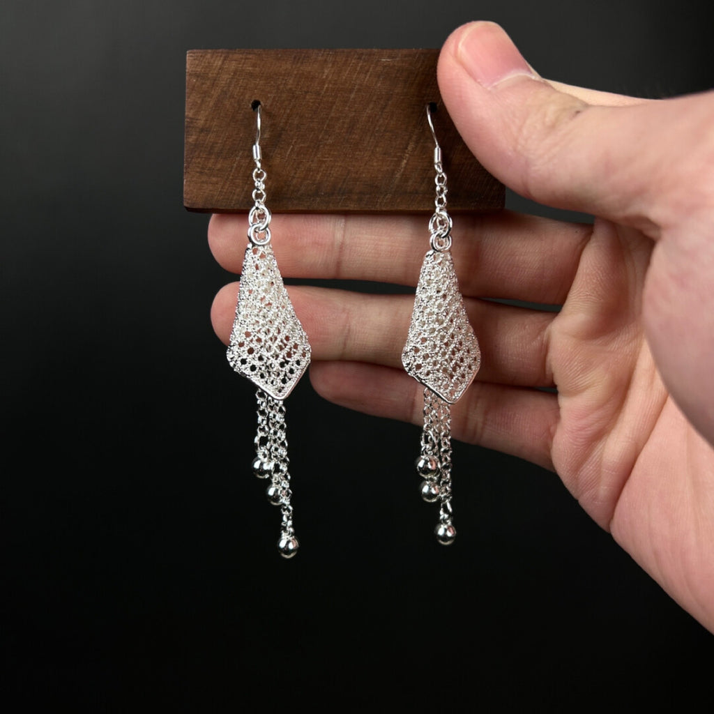 Filigree Cascade Earrings,Lumivault.