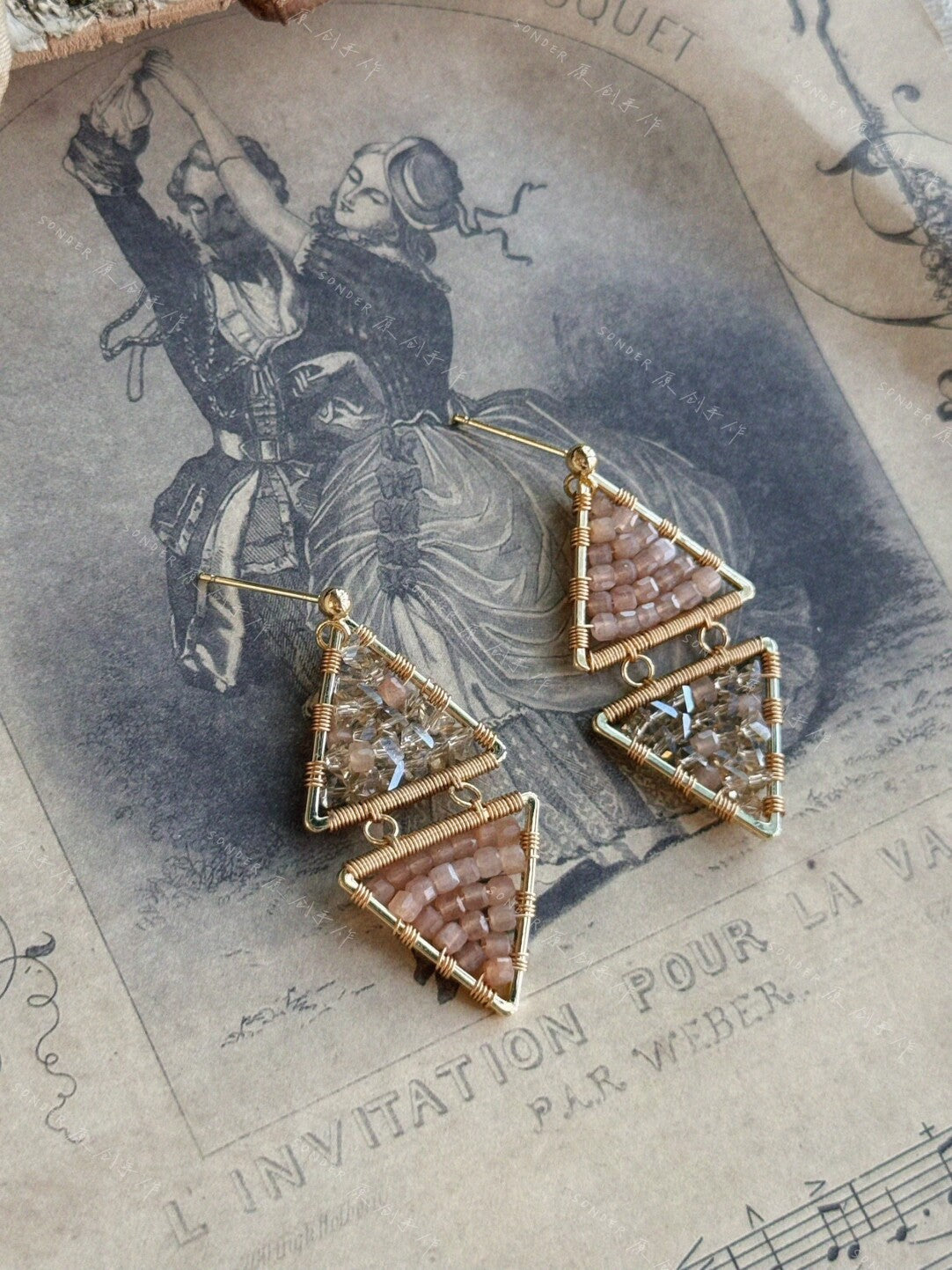 Golden Sun Earrings,Lumivault.