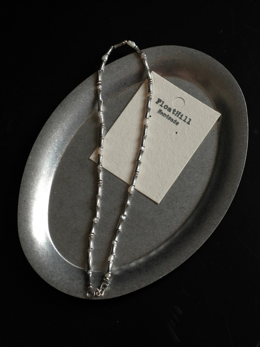 Bamboo Shadow Baroque Pearl Necklace,Lumivault.