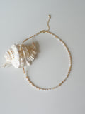Minimalist Natural Shell Disc Necklace,Lumivault.