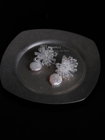 Fireworks Handmade Beaded Earrings