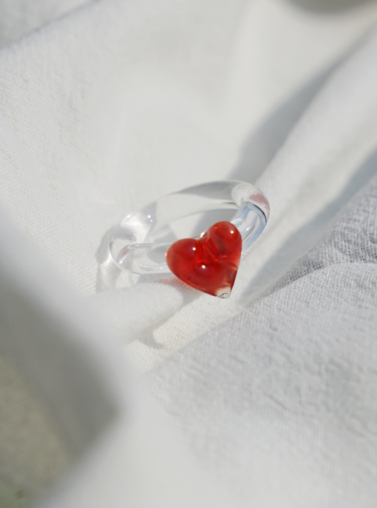 Sweetheart Glass Ring,Lumivault.