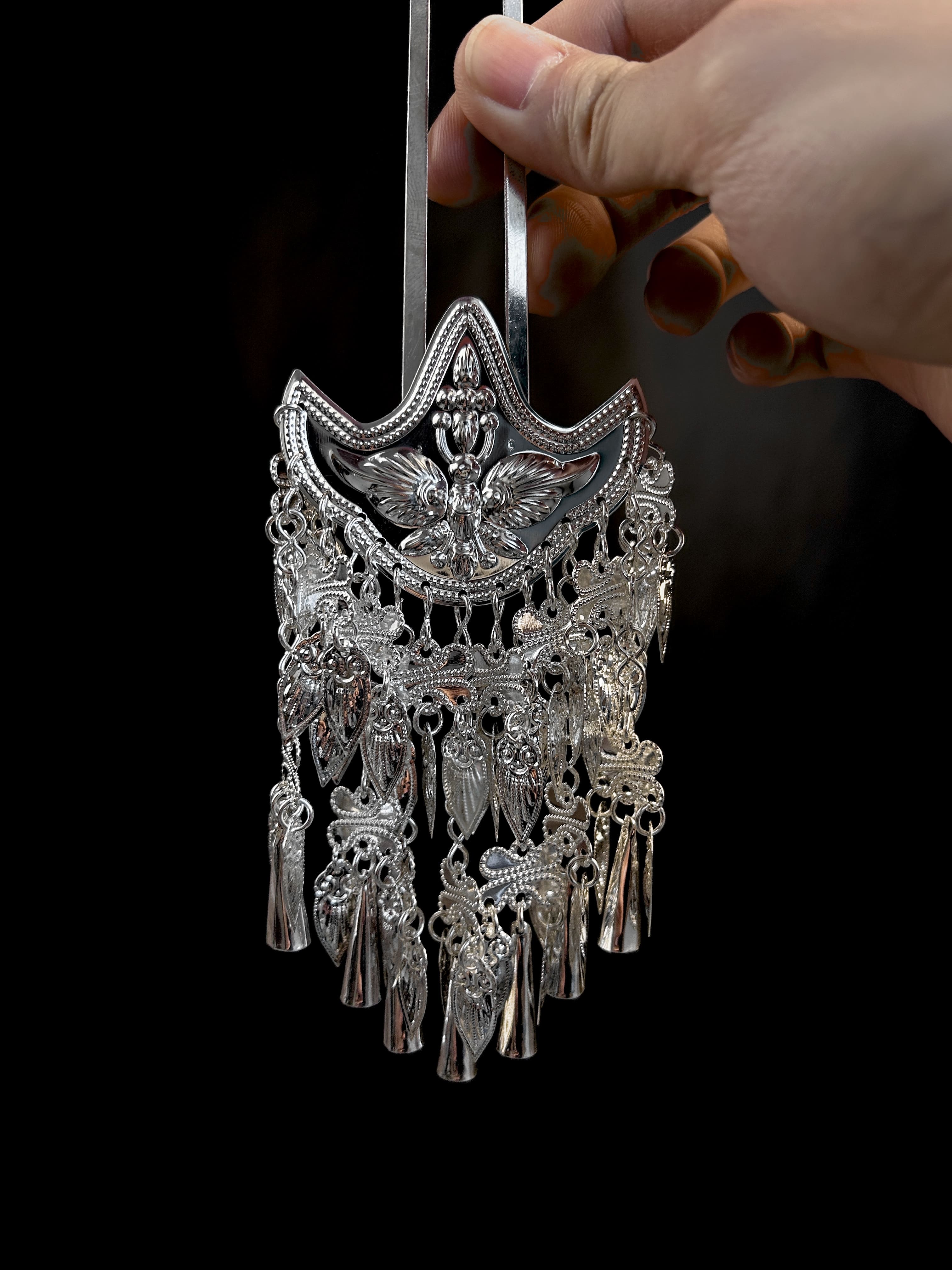 Cocoon & Leaf Hairpin,Lumivault.