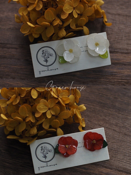 Camellia Flower Earrings