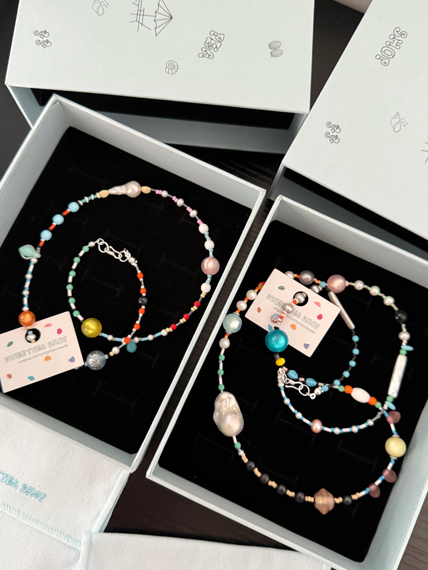 Handmade Dopamine Colorful Beads Necklace,Lumivault.
