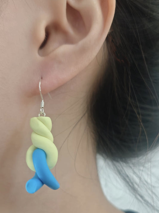 Sun & Sky Knot Earrings