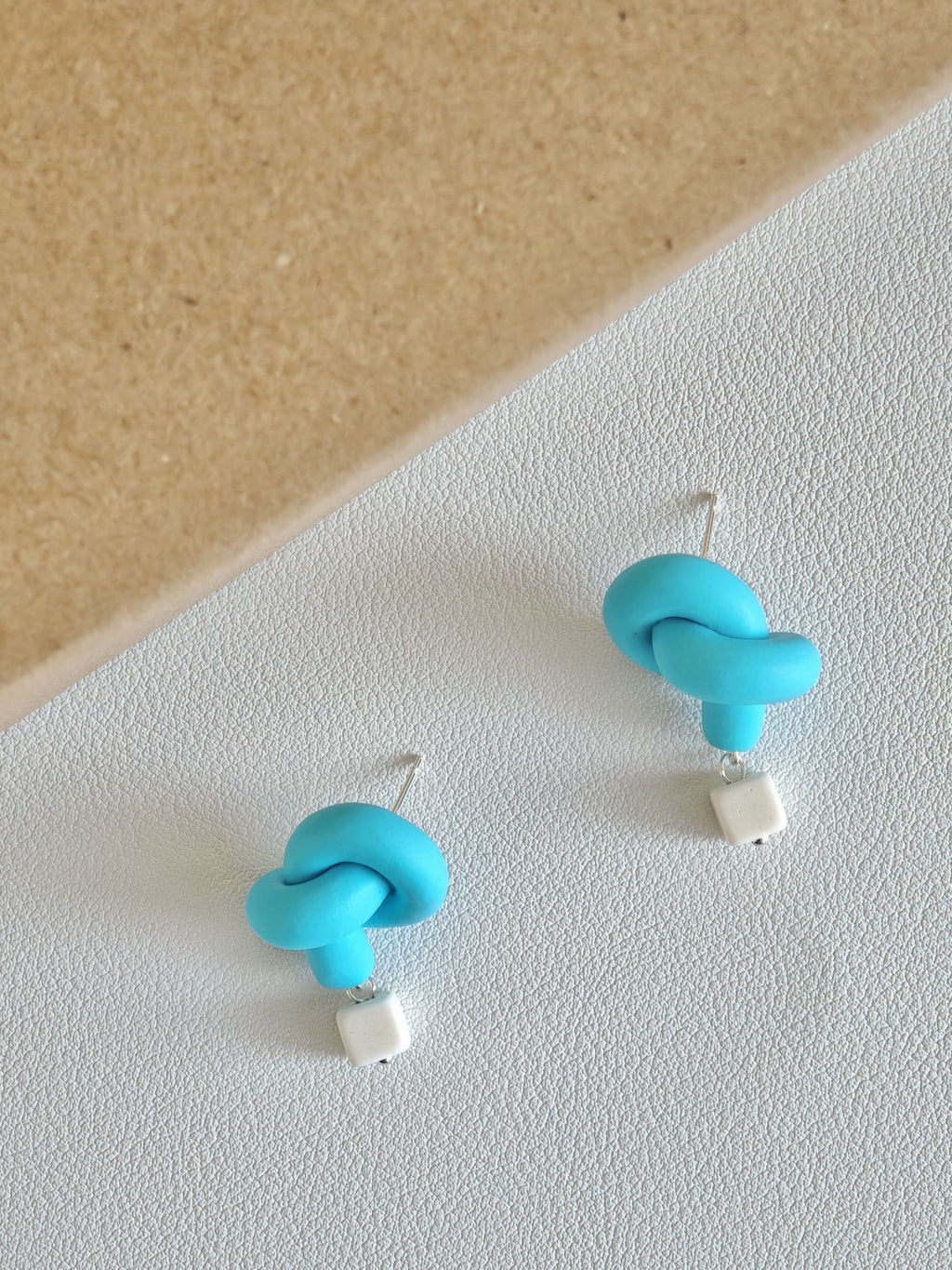 Knot & Stone Earrings,Lumivault.