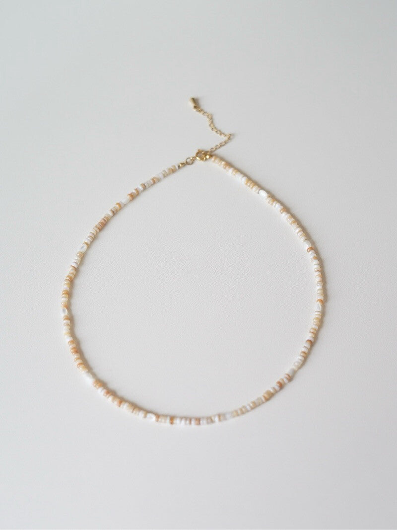 Minimalist Natural Shell Disc Necklace