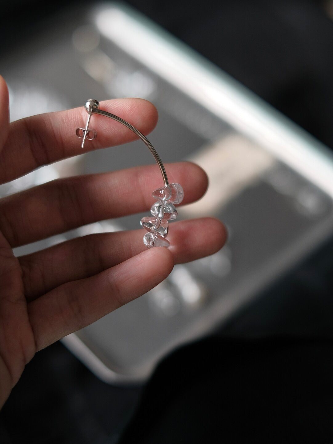 Flowing Firefly Crystal Earrings