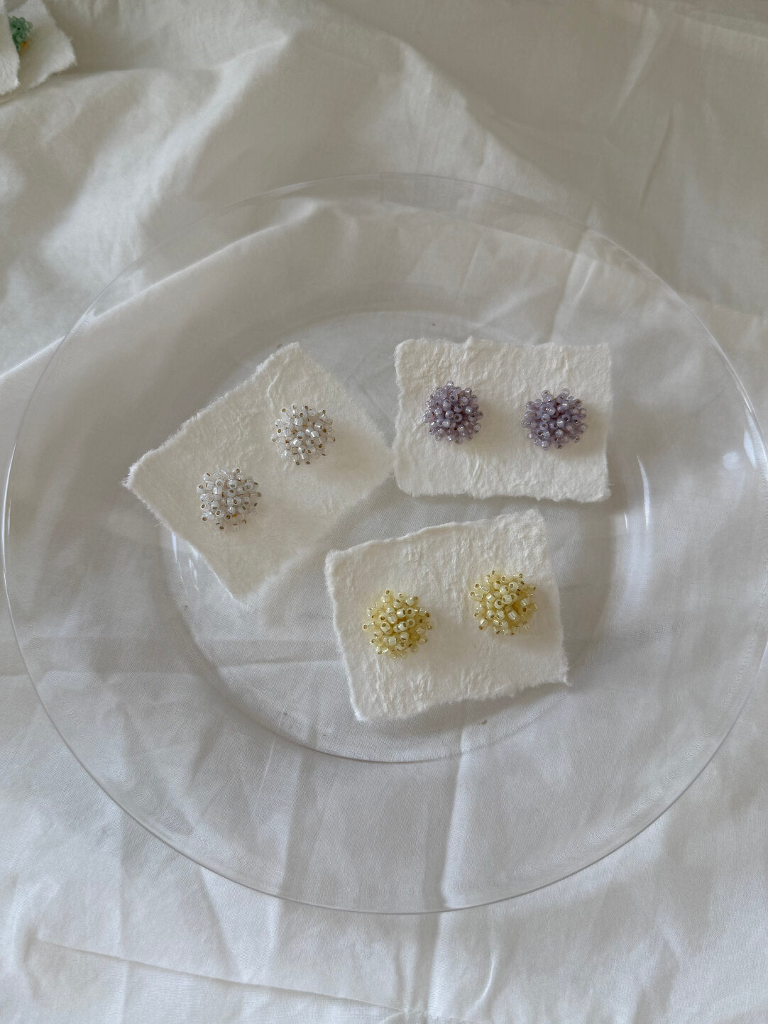 Colorful Flower Beaded Earrings - Lumivault