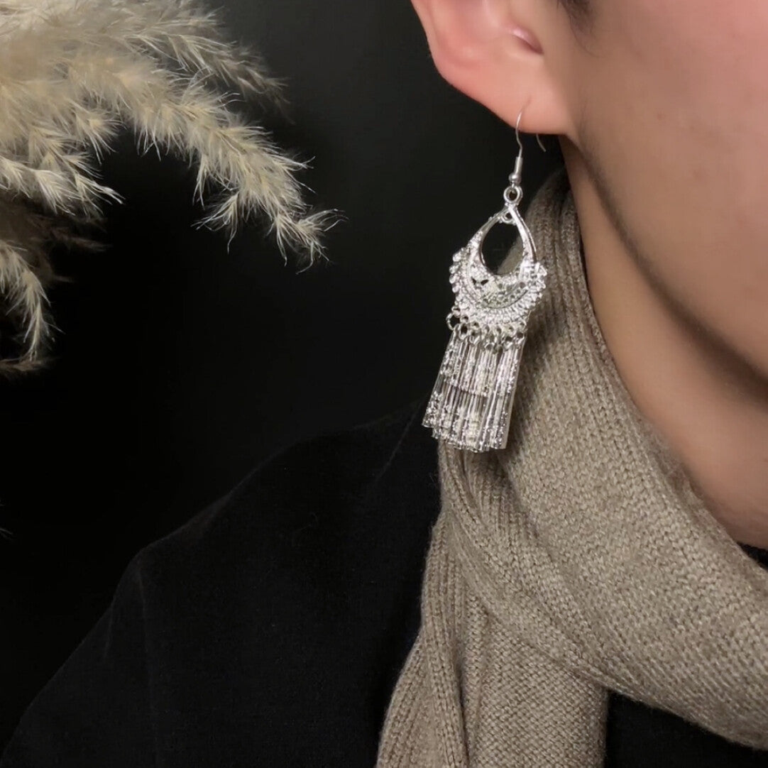 Tribal Bell Collar Earrings,Lumivault.