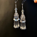 Courtly Lute Vintage Tassel Earrings,Lumivault.