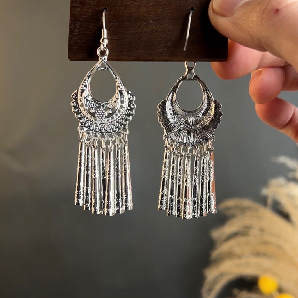 Tribal Bell Collar Earrings,Lumivault.