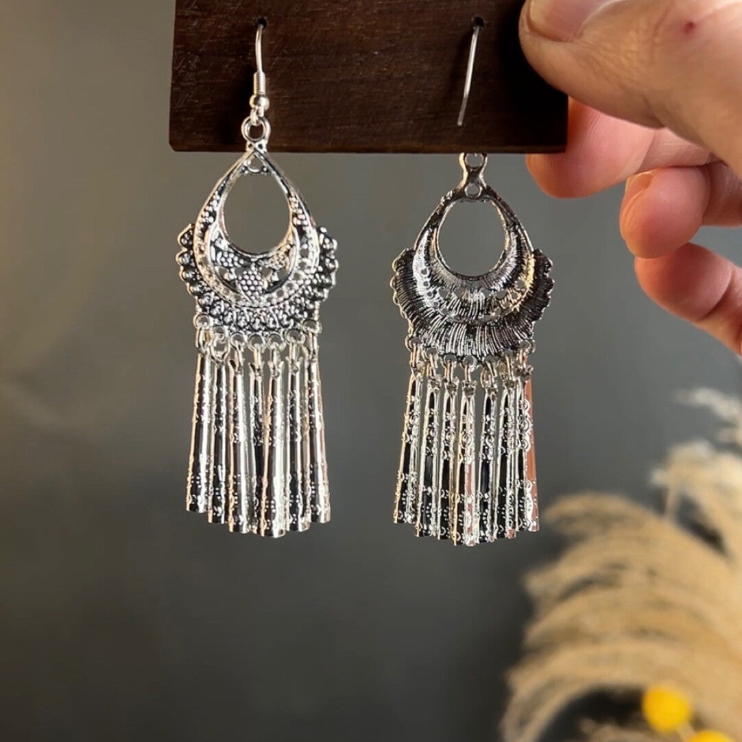 Tribal Bell Collar Earrings,Lumivault.