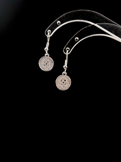 Filigree Disc Earrings