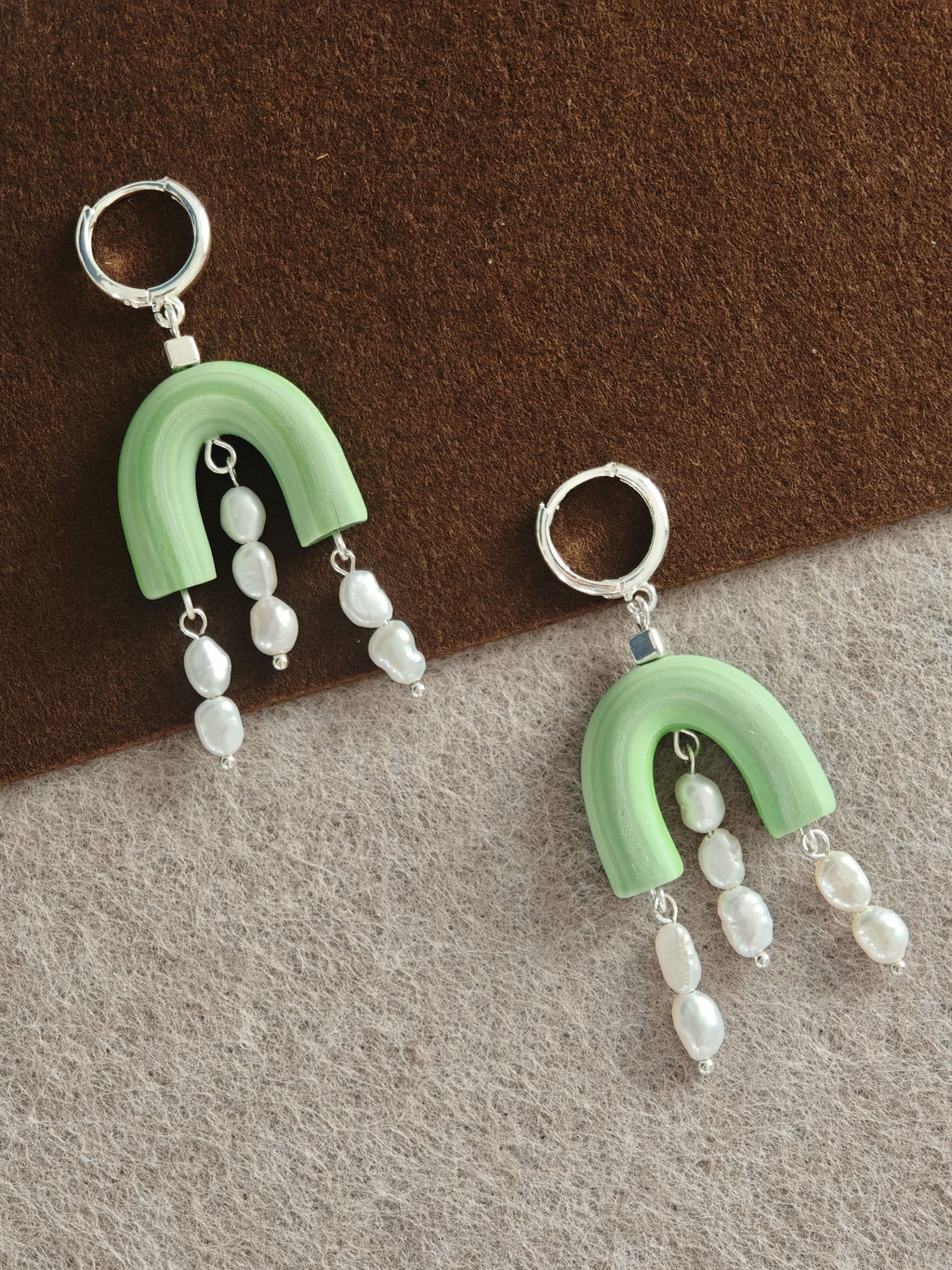 Emerald Arch Earrings,Lumivault.