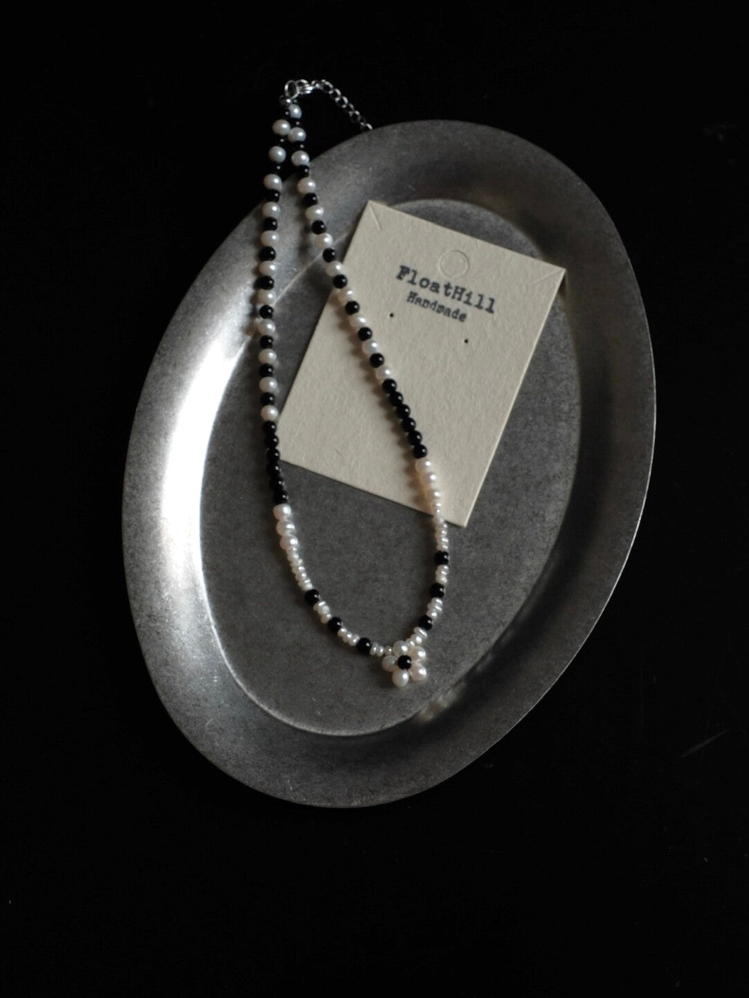 Blossom Color‑Block Beaded Necklace Bracelet,Necklace,Lumivault.