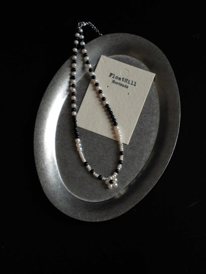 Blossom Color‑Block Beaded Necklace Bracelet