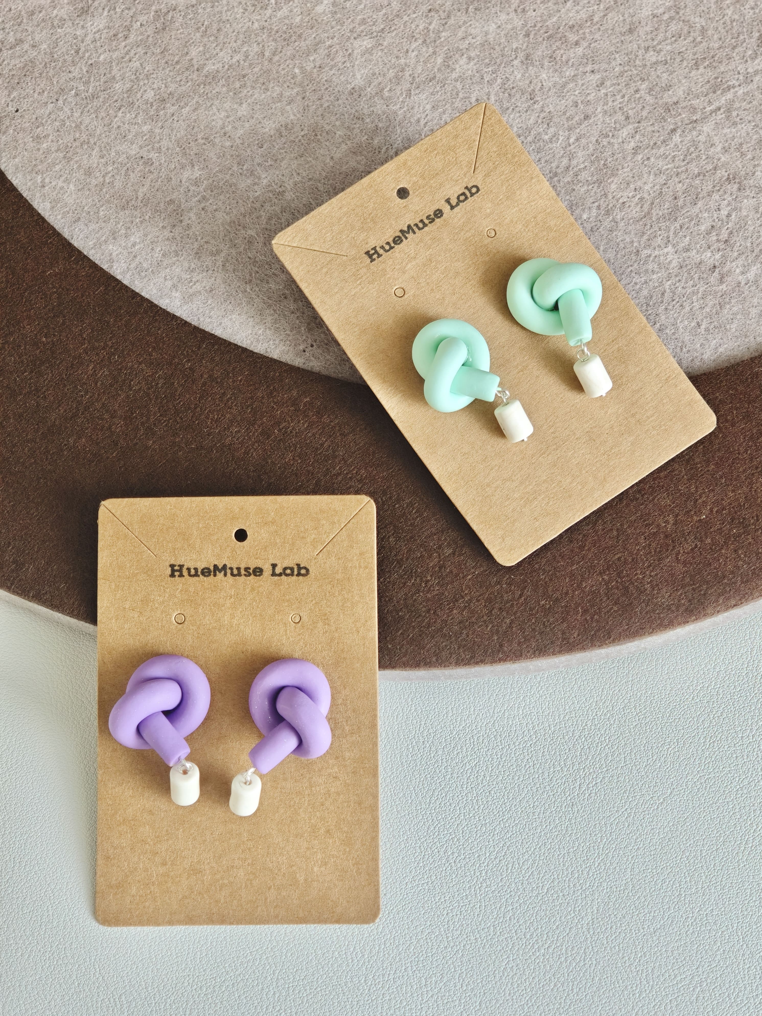 Knot & Stone Earrings,Lumivault.
