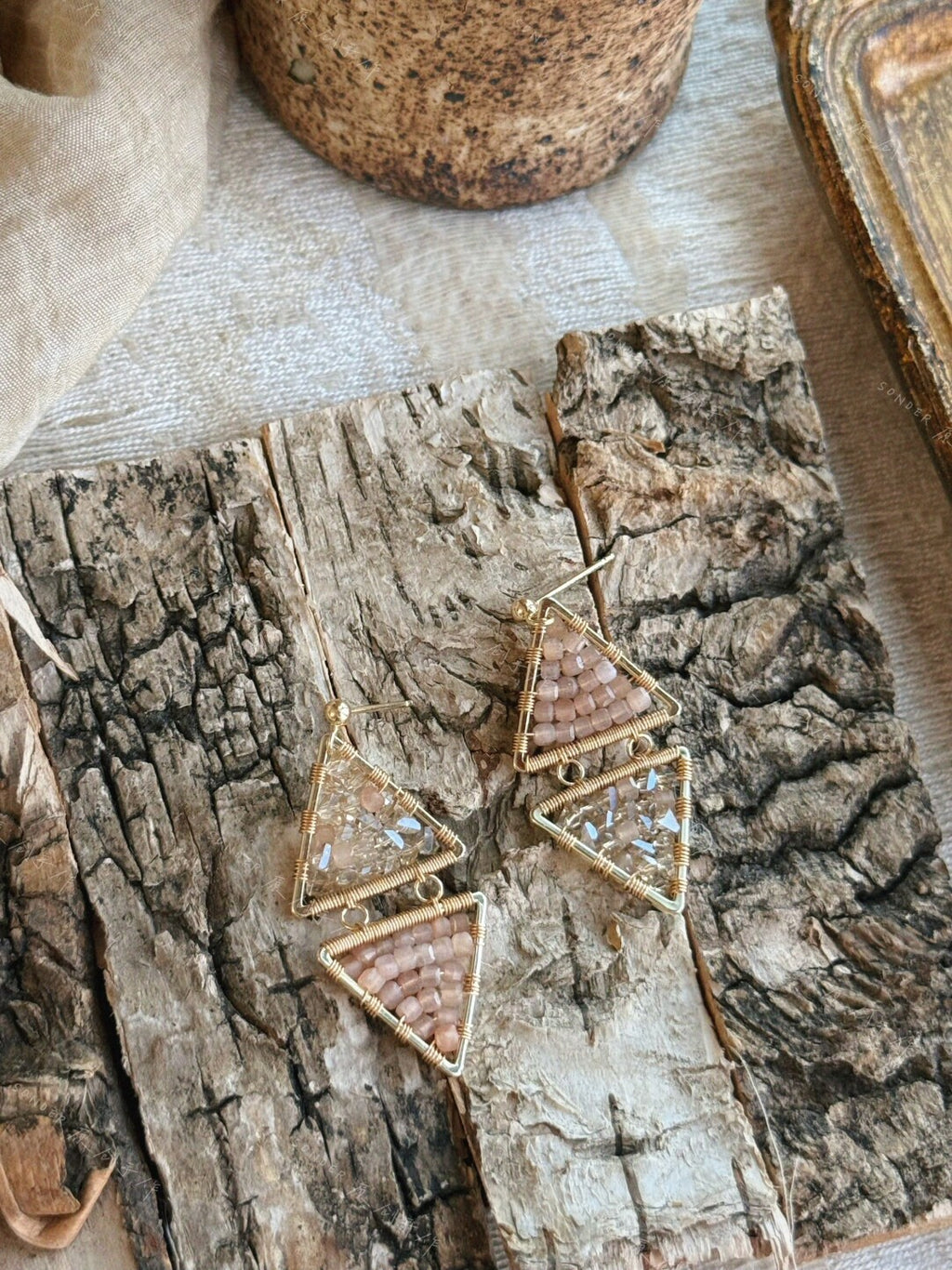 Golden Sun Earrings,Lumivault.