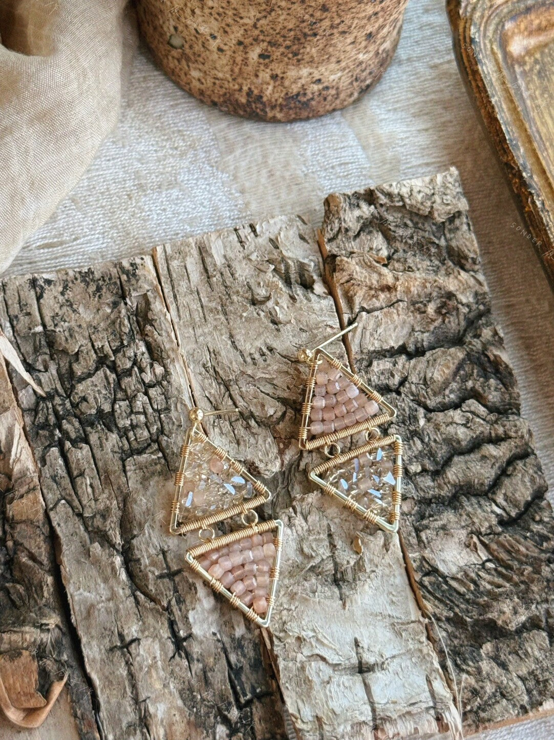 Golden Sun Earrings,Lumivault.