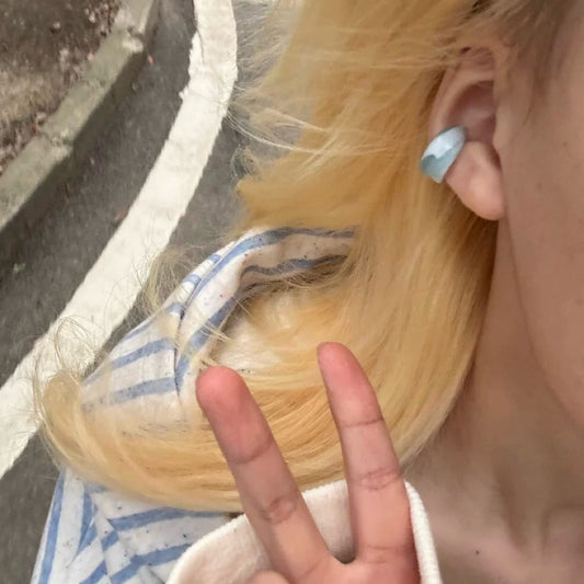 Bridge Of Tears Wide Glass Ear Cuff