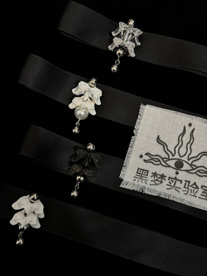Bone Flower Choker
