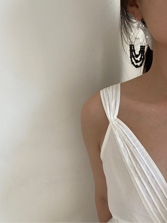 Original Black Onyx Exaggerated Earrings