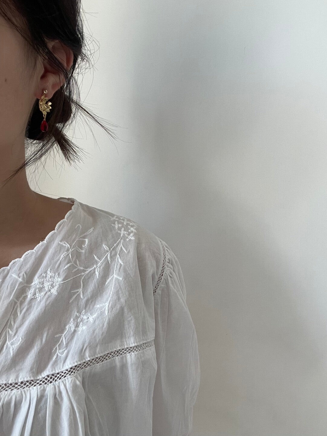 Original Handmade October Osmanthus Earrings,Lumivault.