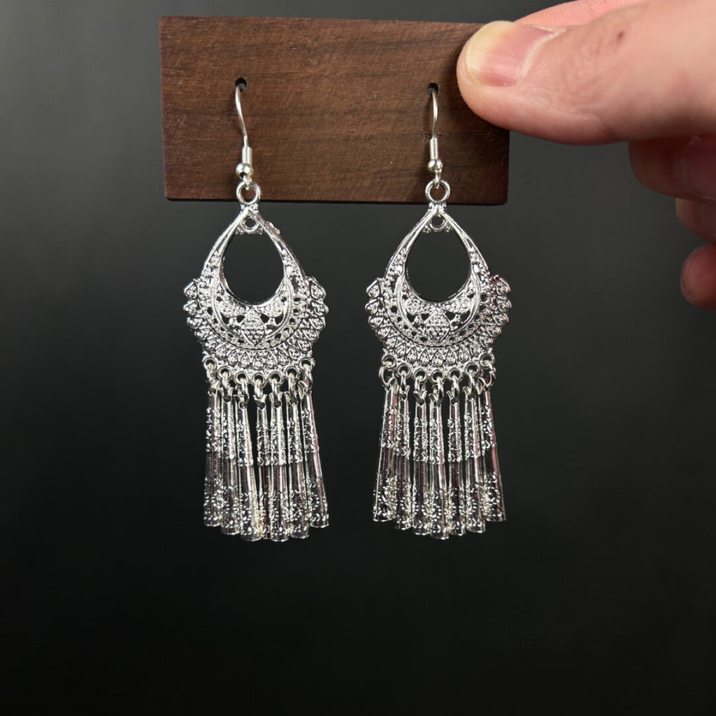 Tribal Bell Collar Earrings,Lumivault.
