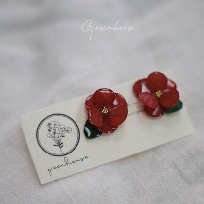 Camellia Flower Earrings
