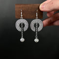 Exquisite Disc Pendant Earrings,Lumivault.