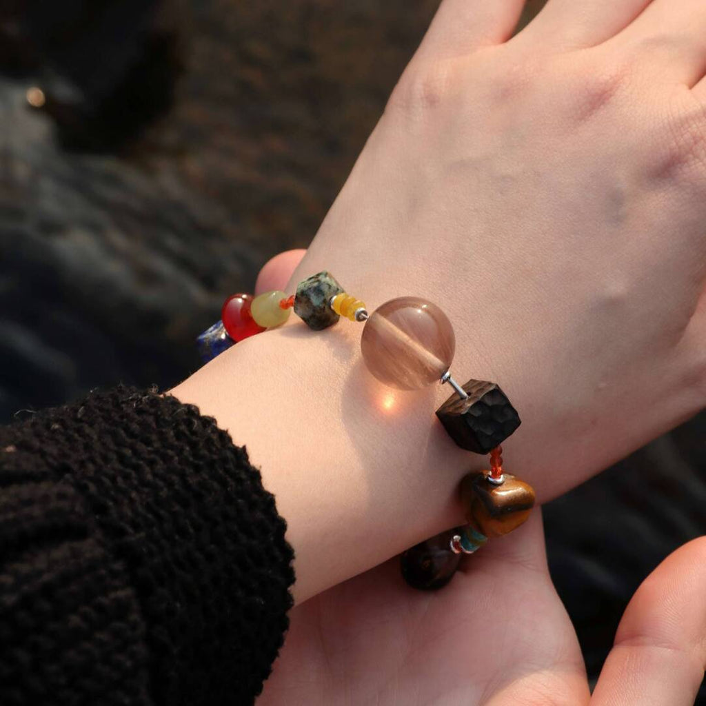 All Things Flourish Beaded Bracelet,Lumivault.