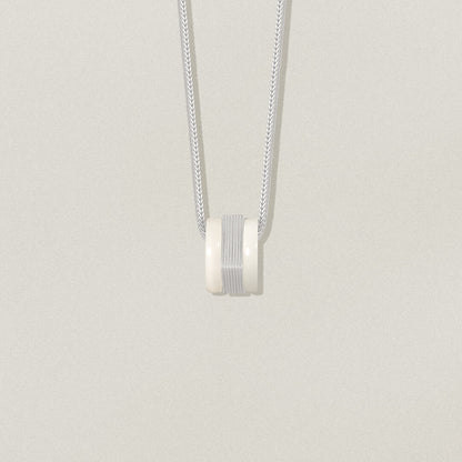 White Jade Square Necklace